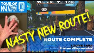 New ZWIFT Loopin Lava map is nasty [upl. by Siramed]