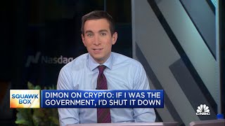 JPMorgan CEO Jamie Dimon on crypto If I was the government Id shut it down [upl. by Cirtemed]