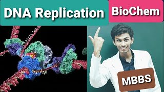 DNA Replication  Biochemistry  MBBS  Explained through Animation  By NEET AIR 223  Parth Goyal [upl. by Naujal525]