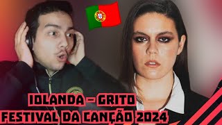 Reaction iolanda – Grito  1ª Semifinal  Festival da Canção 2024 Portugal [upl. by Eilah789]