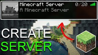 How To Make A Minecraft Server For Free Play With Friends 2024  121 [upl. by Roscoe]