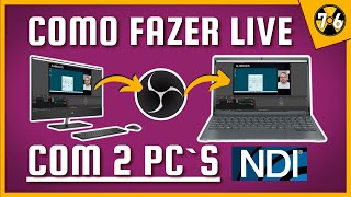 Como Fazer Live Stream usando DOIS PCs sem placa de captura [upl. by Sotnas]