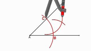 Geometry  Constructions 5  Angle Bisector [upl. by Towland]