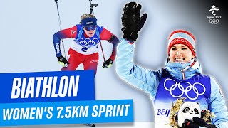 Biathlon  Womens 75km Sprint  Full Replay  Beijing2022 [upl. by Leone]