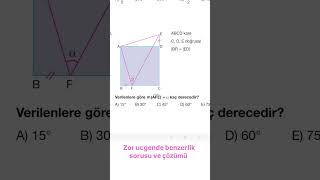 Zor ucgende benzerlik sorusu ve çözümü [upl. by Avie]