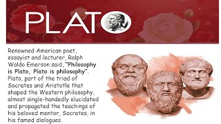 Greek Philosopher Plato Detailed Description Part 1 [upl. by Yhprum]