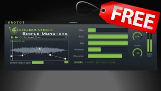 【Limited Time Free】Best Free VST Plugin for Vocal FX amp Mixing Dehumaniser Simple Monsters Krotos [upl. by Dew]