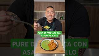 Puré de Espinaca con Asado de Pollo receta comidaperuana lima cocina peru [upl. by Rosalind]