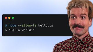 Node FINALLY Supports TypeScript [upl. by Tanberg]