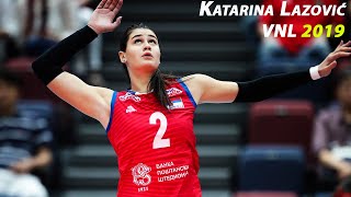 Young Katarina Lazović  Beautyful and Talanted  Highlights  VNL 2019  HD [upl. by Tybi]