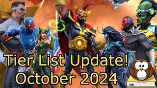 The Tier List Updated  October 2024  MCOC [upl. by Heigl]