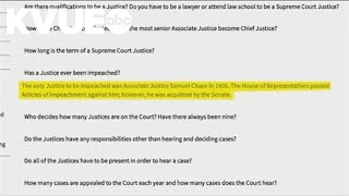 VERIFY Has a US Supreme Court Justice ever been impeached [upl. by Reginald]