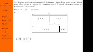 504 Fizykamax przemiany gazowe  Gaz w cylindrze z tłokiem [upl. by Proudman]