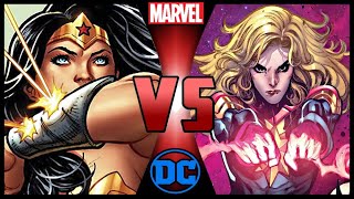 Wonder Woman VS Captain Marvel DC VS MARVEL [upl. by Manville]