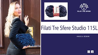 Filati Tre Sfere  crochet punto pelliccia  Studio 115L [upl. by Dione]