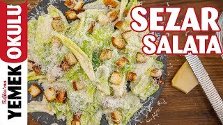 Sezar Salata Tarifi  Sezarın Hakkını Sezara Vermeye Geldik 😜 🥗 [upl. by Yelreveb97]