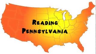 How to Say or Pronounce USA Cities — Reading Pennsylvania [upl. by Diskin]