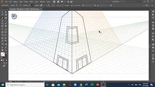 Tutorial Perspektif 3 Titik Hilang Menggunakan Adobe Illustrator [upl. by Airotcivairam]
