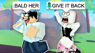 ADMIN Command Trolling Online Daters In Roblox VOICE CHAT 2 [upl. by Elwood]