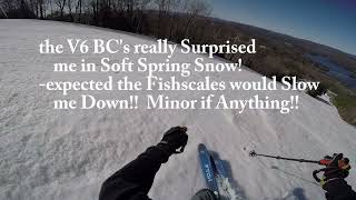 Voile V6BC Skis Soft Spring Snow [upl. by Alexa]