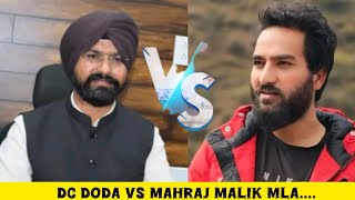 MLA Mehraj Malik Targeted DC Doda and use Bad languagelisten in [upl. by Banna]