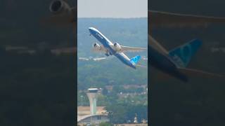 Boeing B777X Pilot Performs Steep Takeoff shorts viral [upl. by Eatnoj]