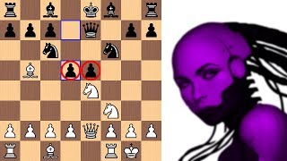 Deep Sacrifice in the Schliemann  Leela Chess Zero ID 467 vs Stockfish 6 [upl. by Annayar]