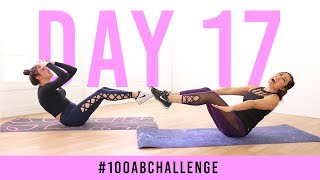 Day 17 100 Boat Crunches  100AbChallenge w Alivia DAndrea [upl. by Anyr]