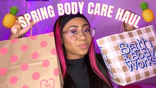 SPRING BODY CARE HAUL BATH amp BODY WORKS AND PINK [upl. by Akihsar869]