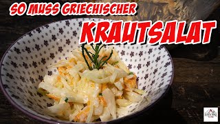 So esse ich meinen griechischen Krautsalat am liebsten  Rezept DADs BBQ [upl. by Akenn]