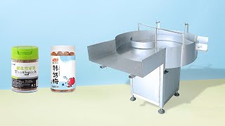 HYLP80A Bottle Turntable Plastic Jars Feeding Machine [upl. by Nrobyalc]