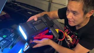 HOW TO USE AVAPOW 6000A Car Battery Jump Starter [upl. by Ammadis]