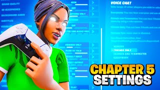 NEW FORTNITE CHAPTER 5 BEST CONTROLLER SETTINGS PS4PS5XboxPC [upl. by Yuzik]