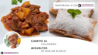 CABRITO al CHILINDRÓN 🍅🥔 MIGUELITOS con manjar blanco 👨🏻‍🍳 Cocina Abierta de Karlos Arguiñano [upl. by Dewhurst]