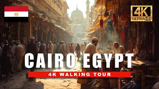 4K Egypt Walking Tour  Cairos HIDDEN GEM Khan elKhalili Market Walking Tour  4K HDR 60fps [upl. by Ilonka]