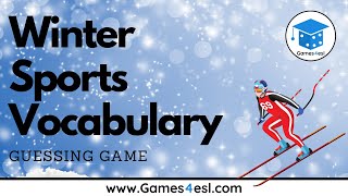 Winter Sports In English  Winter Sports Vocabulary Game [upl. by Adnauq111]