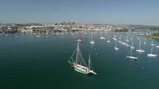 Falmouth Harbour  Falmouth Haven Drone Footage [upl. by Fabe]