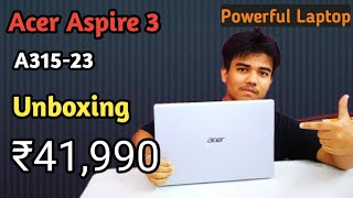 Acer Aspire 3  A31523  Unboxing And First Impressions  TechVlogs [upl. by Wickner]