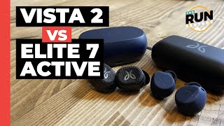 Jaybird Vista 2 vs Jabra Elite 7 Active Which true wireless headphones are best for runners [upl. by Olimreh479]