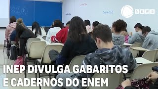 Inep divulga gabaritos e cadernos de provas do Enem [upl. by Acyre50]