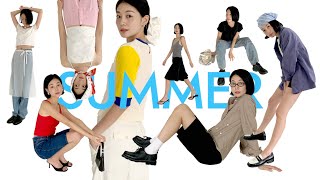 내가 입고싶은 여름🐚데일리룩 8 Summer Outfit Ideas🐳 내 취향 컬러 가득🌈 걸리쉬 캐주얼 클래식 룩북 팔로마울낫띵리튼리본빛아밤홈포니테일 쇼핑하울 [upl. by Ignatz992]