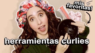 Mis Herramientas Favoritas para Cabello Rizado 💕 attalia dasbel [upl. by Ayotac]