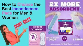 How to Choose the Best Incontinence Pads for Men amp Women [upl. by Meg778]