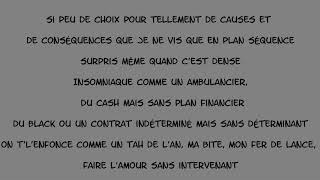 ORELSAN ft DAMSO reves bizarres  lyrics [upl. by Hen]