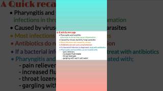 Pharyngitis and tonsillitis difference causes symptoms treatment youtube shorts medical shorts [upl. by Itnavart993]