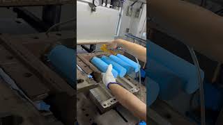 Custom Blue Silicone Water bottle Production Process silicone oem factory amazon waterbottle [upl. by Schwinn]