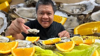 Vlog21 FRESH OYSTERS  MUKBANG [upl. by Grizel346]