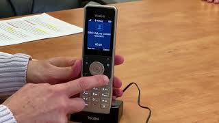 Answering a Call  Yealink W60PW56H Cordless Phone [upl. by Eihtak]