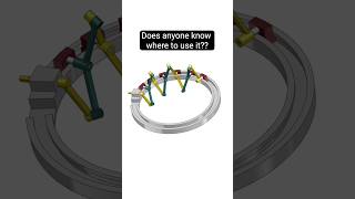 Circular Slider PushPull Mechanism mechanism doyouknow 3ddesign engineering cad solidworks [upl. by Enylrac]