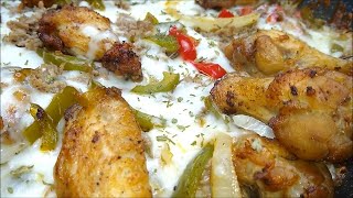 PHILLY CHEESESTEAK NACHO WINGS DELICIOUSLY INDISPUTABLE [upl. by Ahseei]